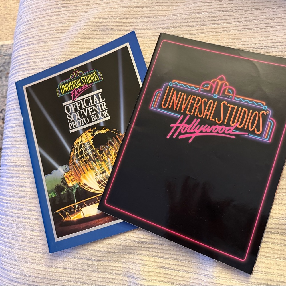 Universal Studios Souvenir Photo Books Set (1991 Florida) (1988 California)